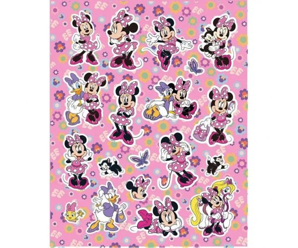 Luna: Carte de colorat cu Minnie Mouse, cu autocolante și 6 carioci