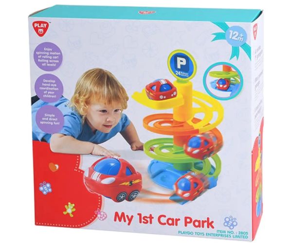 Playgo: Pista spirală pentru mașinuțe de bebe