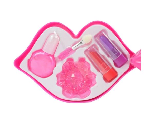 Fashion Make Up: Paletă de machiaj pe trei niveluri în formă de gură