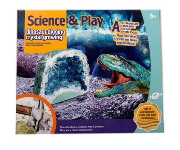 Cristale fabuloase: Set de creștere cristale dinozaur