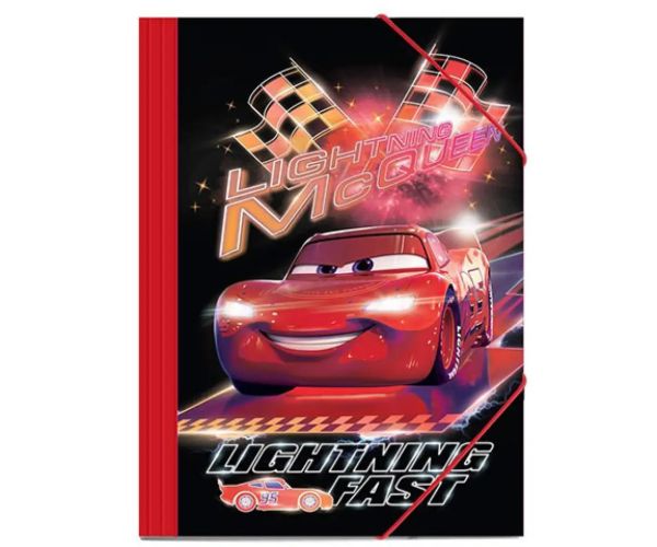 Cars Fulger McQueen mapă cu elastic 25x35cm