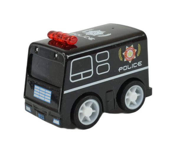 Alloy Car: Mașină de poliție în diverse versiuni 5cm