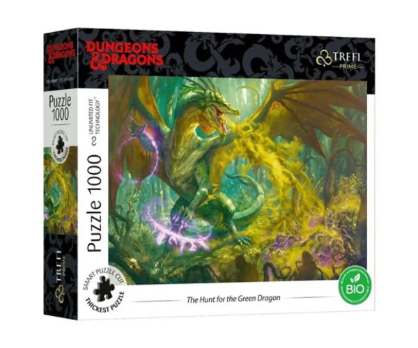Dungeons&Dragons: Vânătoarea dragonului verde 1000 bucăți puzzle - Trefl