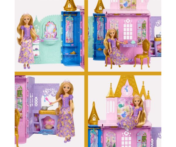 Disney Prințese Castel cu Rapunzel și Păpușă - Mattel