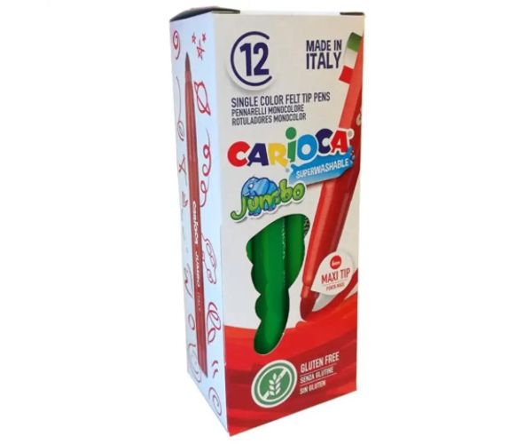 Jumbo markere verzi 1 bucăţi - Carioca