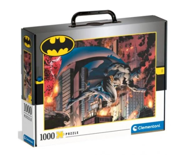 Batman 1000 bucăți puzzle valiză cutie de depozitare - Clementoni