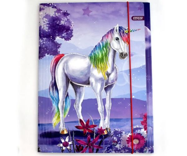 Spirit: Magical Dream unicorn mapă cu elastic mărimea A4