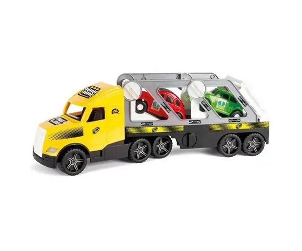 Magic Truck: transport camion cu lămpi fosforescente 81cm - Wader