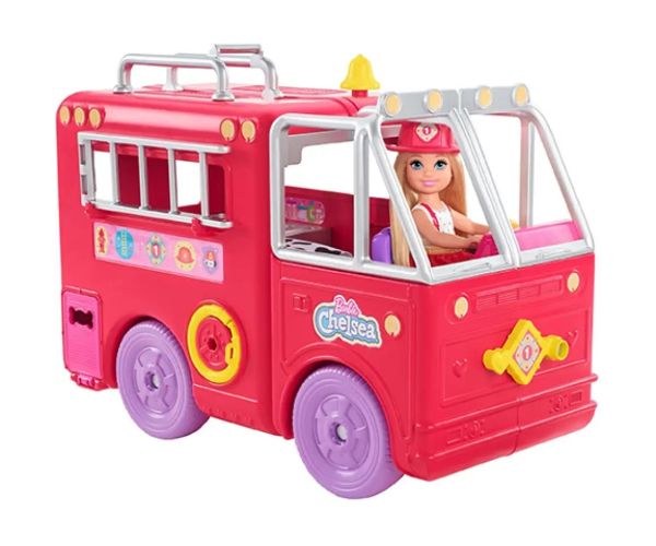 Barbie: Chelsea mașină de pompieri set de joacă - Mattel