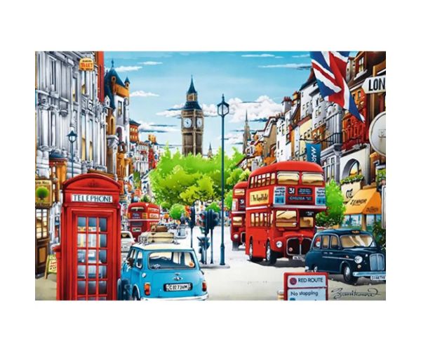 Strada din Londra 1000 bucăți puzzle - Trefl