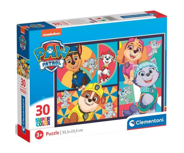 Paw Patrol Supercolor puzzle 30 bucăți - Clementoni