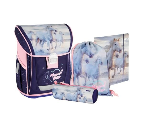 Spirit: Cool Magical Horse cai rucsac, ghiozdan ergonomic set de 4 bucăți