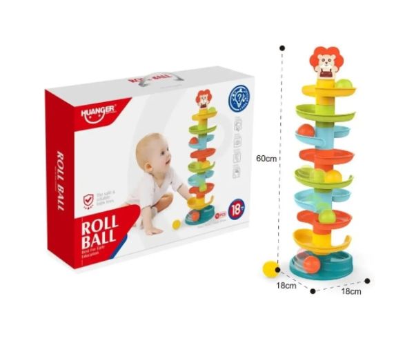 Baby turn colorat cu biluțe