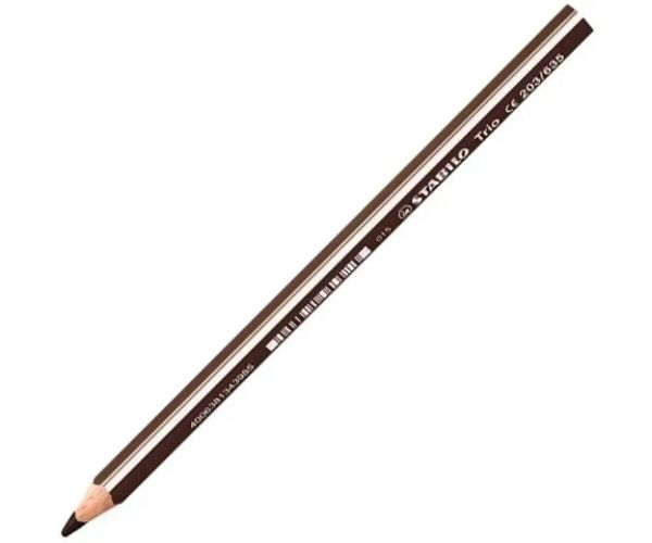 Stabilo: Trio Thick creion colorat maro închis