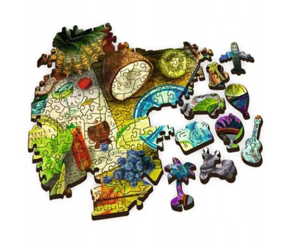 Wood Craft: Cocktailuri colorate lemn puzzle 500+1 bucăți - Trefl