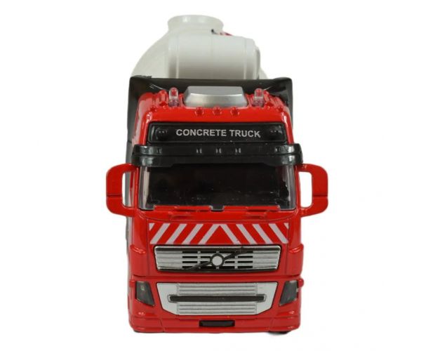 Mașină din aliaj: Camion de beton cu roți cu lumină și sunet în două variante 19cm 1buc