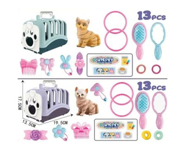 Cute Pet pisică suport pentru transport set de joacă două variante