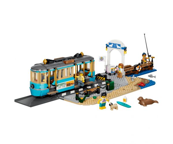 LEGO® City: Tramvai clasic pe plajă (60506)