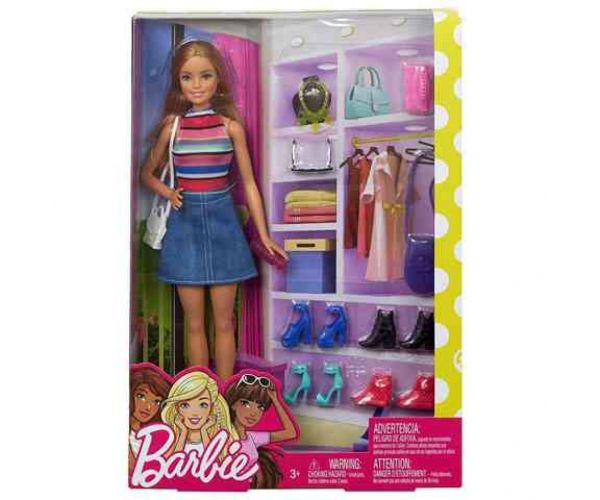 Barbie: Barbie păpușă de modă cu pantofi și accesorii - Mattel