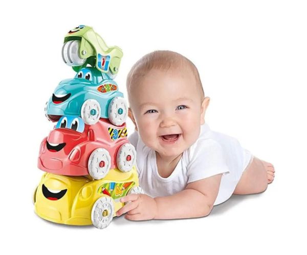 Vehicule distractive joc creativ pentru bebeluși - Clementoni baby