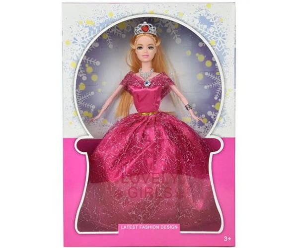 Păpușă de modă blondă în rochie de seară 29cm
