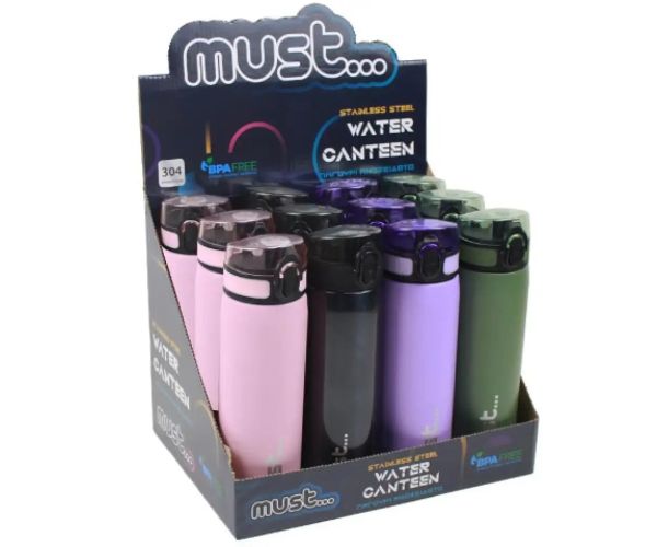 Must: Oţel inoxidabil sticlă pentru apă mai multe variante 600ml 1 bucată