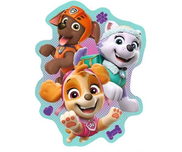 Patrula Cățelușilor - Echipa Veselă - puzzle din lemn de 50 de piese - Trefl