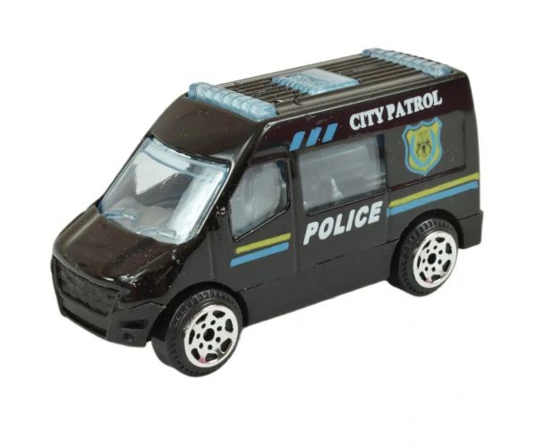 World of Trucks: Mașină de poliție 7 cm în diferite versiuni