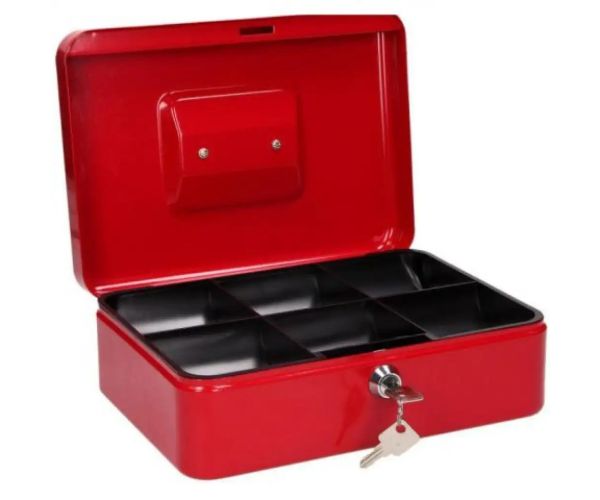 Spirit: casetă bani care se închide culoarea roșie dimensiune mică - CB320