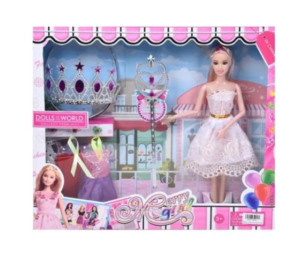 Dolls World: Păpușă de modă cu tiara