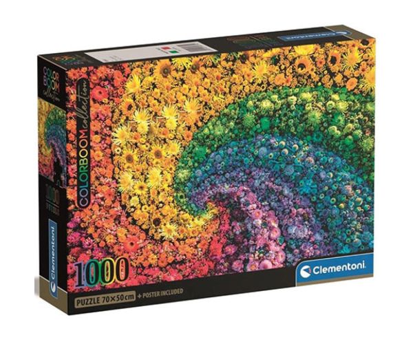 Colorboom Collection: Vârtej de flori 1000 bucăți puzzle - Clementoni
