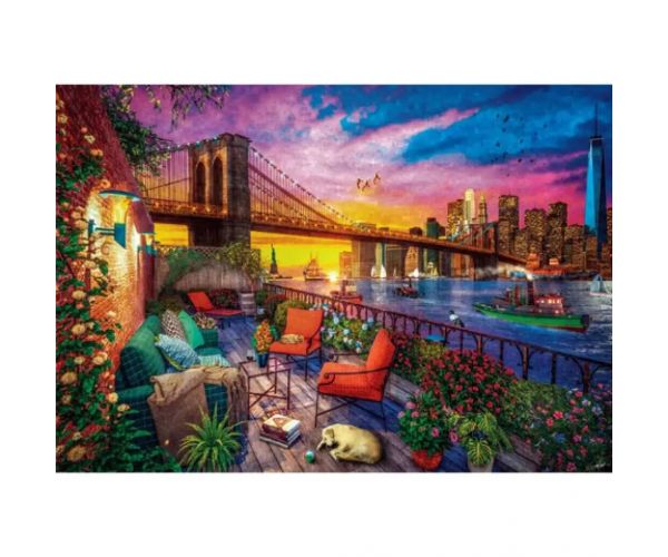 Apus de soare în Manhattan HQC puzzle 3000 bucăți - Clementoni