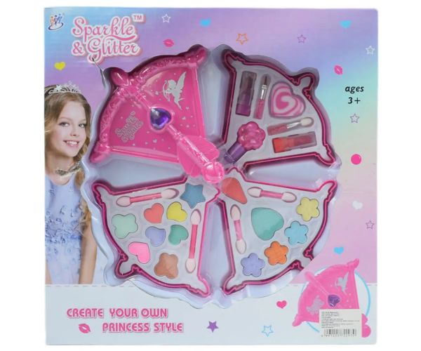 Sparkle & Glitter: Set de machiaj în trei niveluri în formă de săgeată