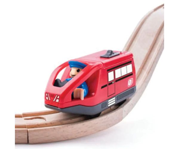 Modern locomotivă electrică roșie - Woodyland