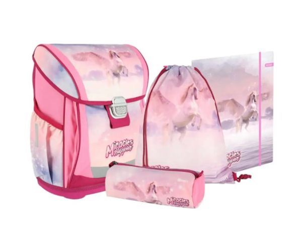 Spirit: Cool Pegasus model rucsac, ghiozdan ergonomic set de 4 bucăți