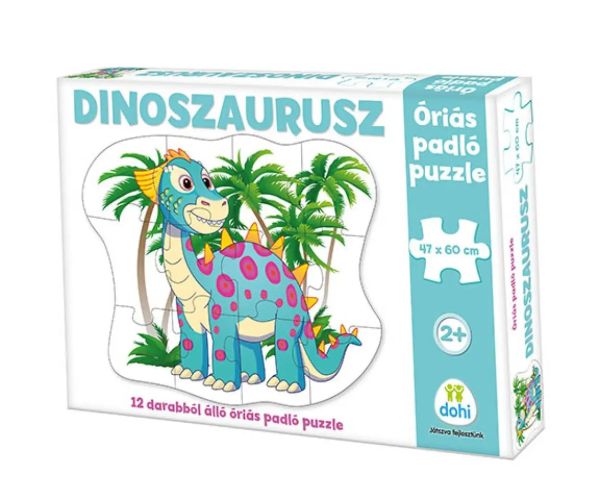 Dinozaur puzzle uriaș de podea 12 bucăți