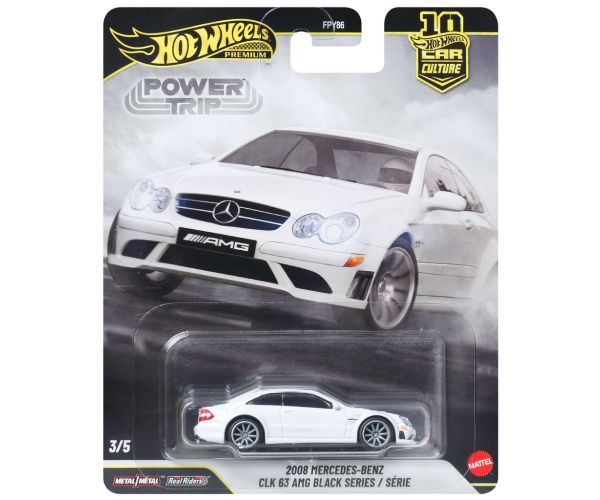 Hot Wheels Premium: Cool-tura 2008 Mercedes-Benz CLK 63 AMG Black Series mașinuță 1/64 - Mattel
