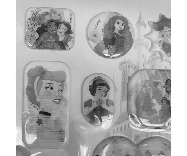 Disney: Prințese Disney 3D hologramă 13 bucăți set abțibild