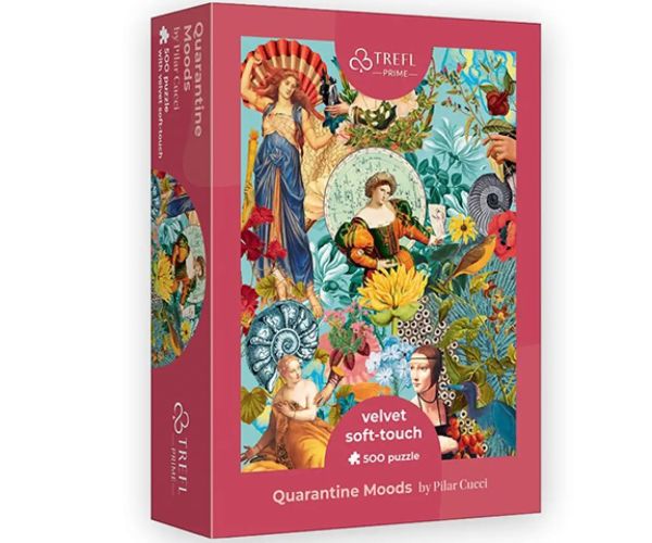 Quarantine Moods catifea moale la atingere 500 bucăți puzzle - Trefl