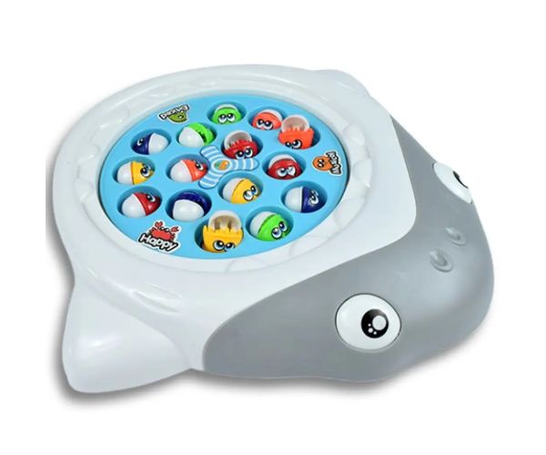 BabyFish: Jucărie electrică de pescuit rotativă Shark cu sunet