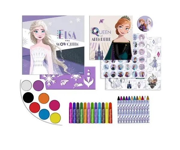 Frozen 2. 100 bucăți set creativ de colorat și abțibild