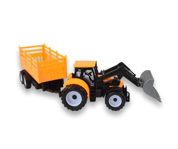 Engineering Truck: Mașină de lucru tractor excavator cu remorcă 45 cm