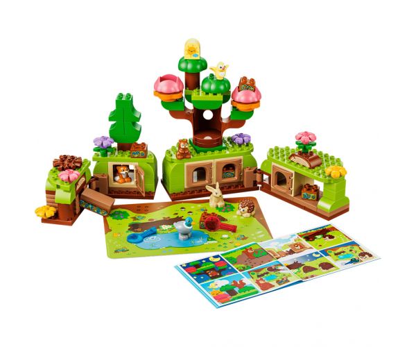 LEGO® DUPLO®: Pădure aventuroasă cu animale sălbatice (10480)