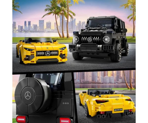 LEGO® Speed Champions: Mercedes-AMG G 63 și Mercedes-AMG SL 63 (76924)