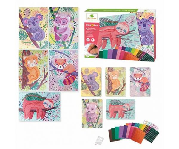StickN Fun set de făcut poză mozaic - Animale de îmbrățișat