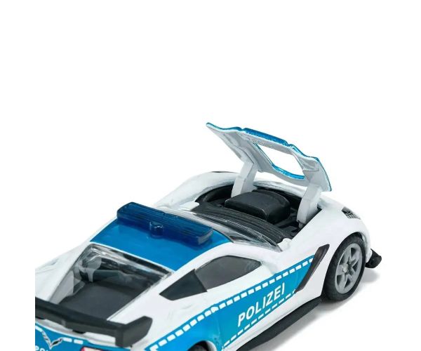 Mașinuță de jucărie SIKU Chevrolet Corvette ZR1 poliție 1/64
