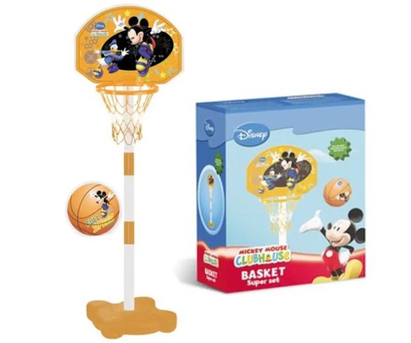 Mickey Mouse coș de baschet și minge - Mondo Toys