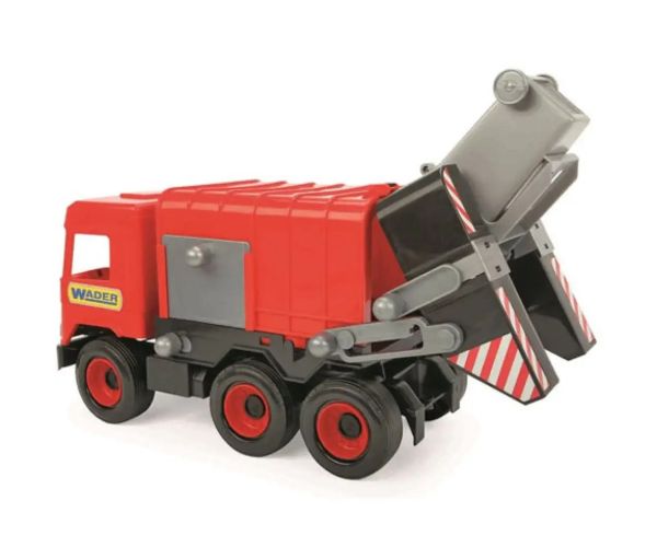 Middle Truck: Maşină de gunoi 43 cm roşu - Wader