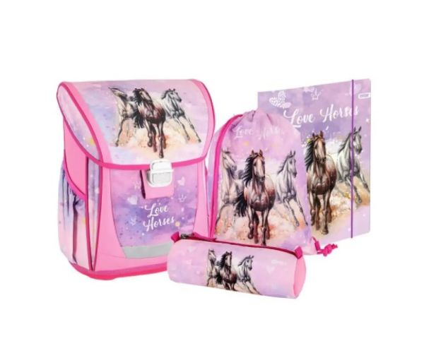 Spirit: Love Horse 4 bucăți Cool ergonomic set rucsac
