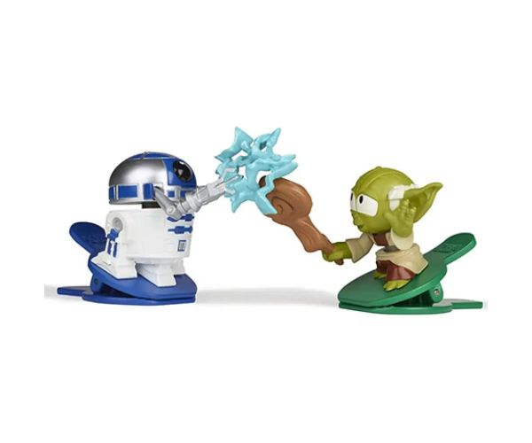 Star Wars Battle Bobblers R2-D2 vs Yoda figurină - Hasbro